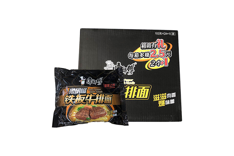 MASTER KANG BLACK PEPPER BEEF 104G 24PACKS